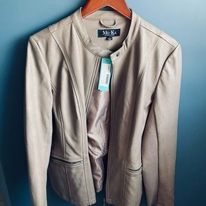 Mo-Ka Stitch Fix faux leather jacket